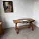 Table artisanale en orme massif, art populaire