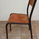 Lot de 4 chaises d'école Mullca 510 vintage