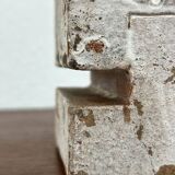 Klaus Lehmann, Cubist art sculpture in postmodern German brutalist ceramic Studio Pottery no. 337 81, 1981