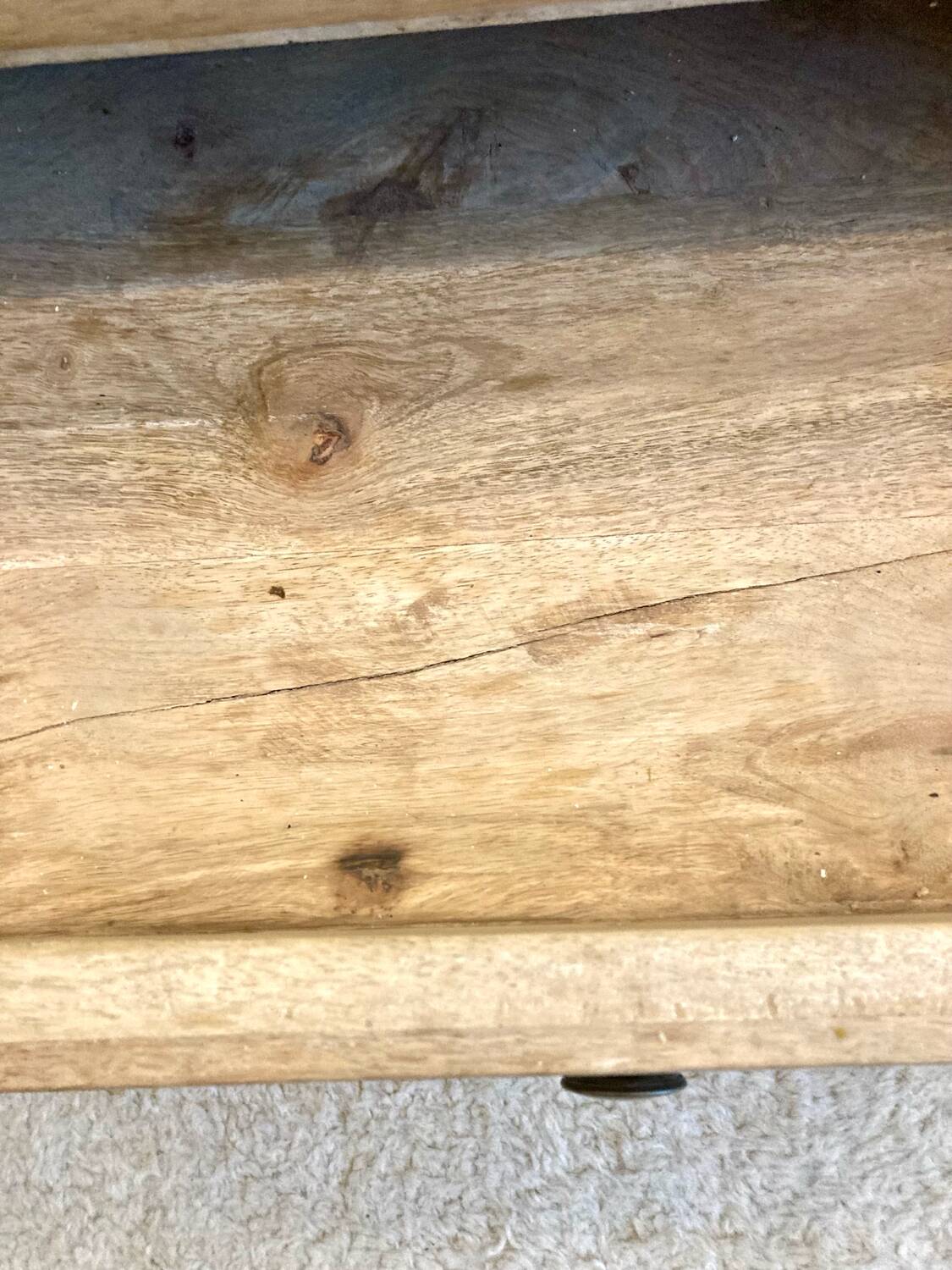 Solid wood coffee table