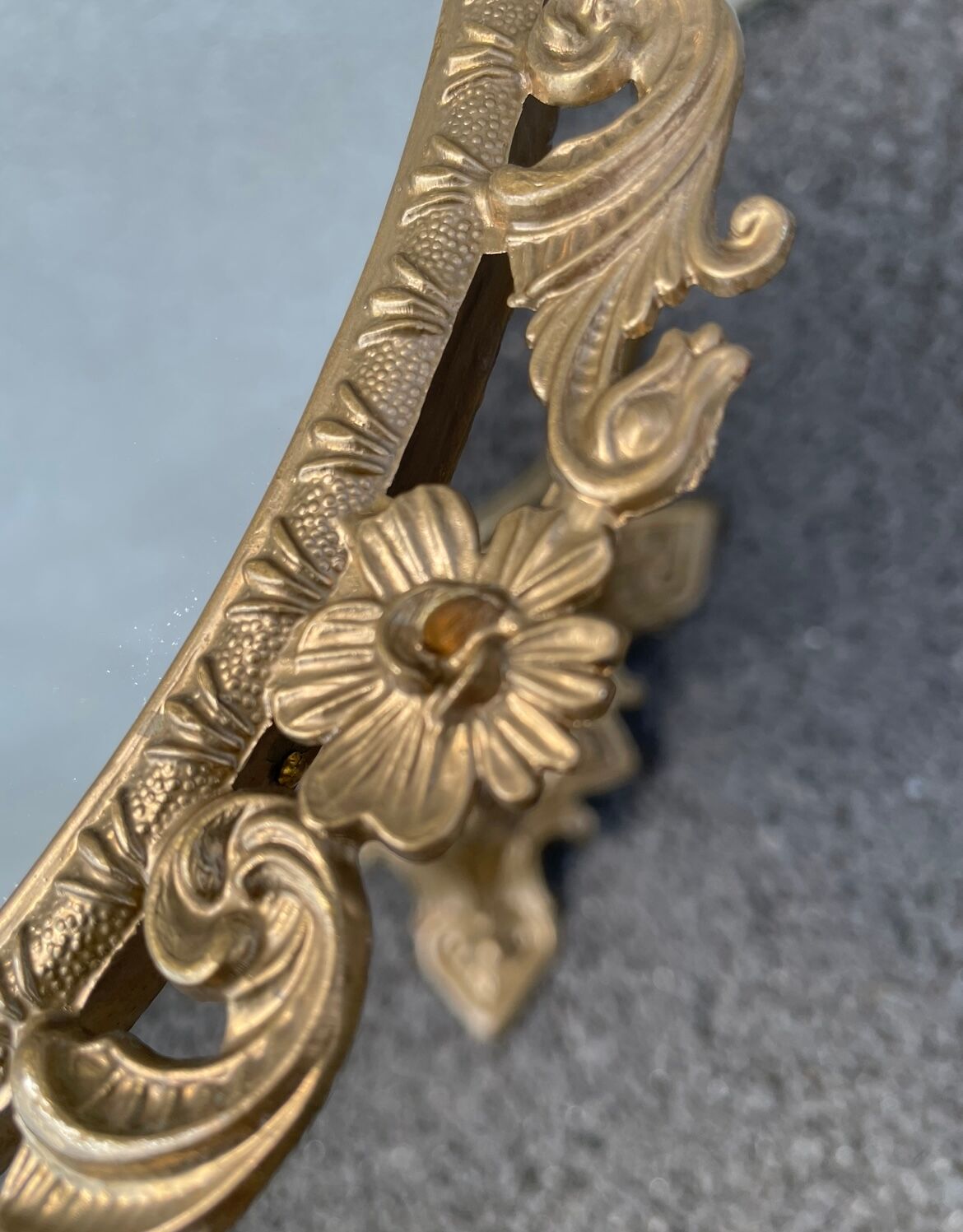 Golden mirror 21x50cm