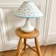 Ceramic lamp lampshade flowers