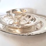Three dishes Signed Christofle Gallia collection
