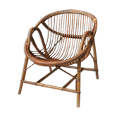Vintage rattan armchair
