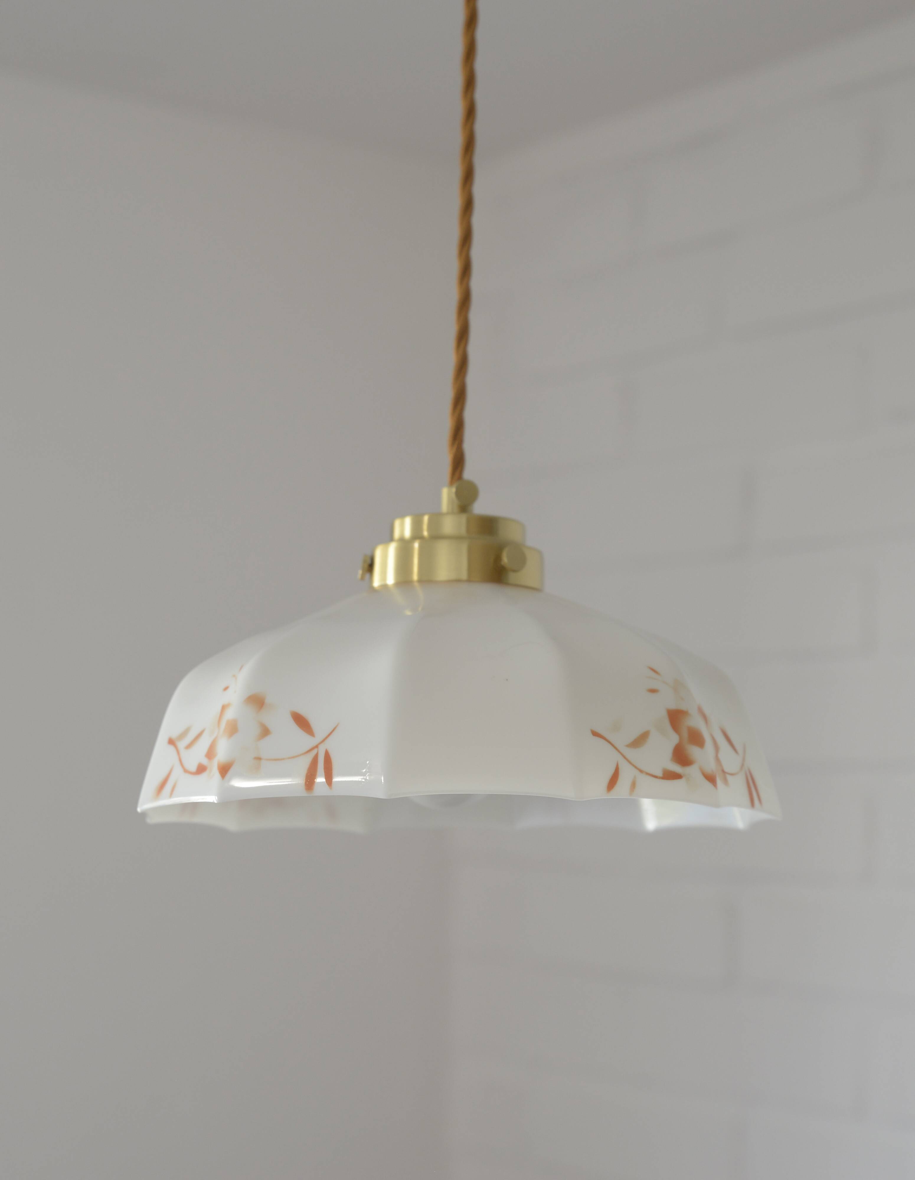 Vintage pendant lamp retro kitchen 50s mid-century farmhouse hanging lamp