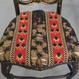 Antique French Napoleon III Chair Inlaid with Mother-of-Pearl
