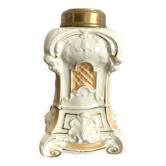 Vase céramique maison barbotine