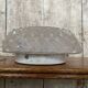 Antique Ceiling Light Sconce Molded Glass + Metal Support 70s Vintage #B791