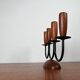 Scandinavian Teak Chandelier in Mid-Century Rope Shape, 1960s