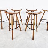 Mid century brutalist bar stools, 1960s