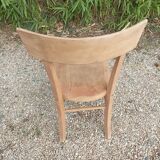 Solid wood bistro chair luterma air-gummed style