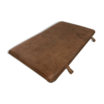 Vintage leather gym mat