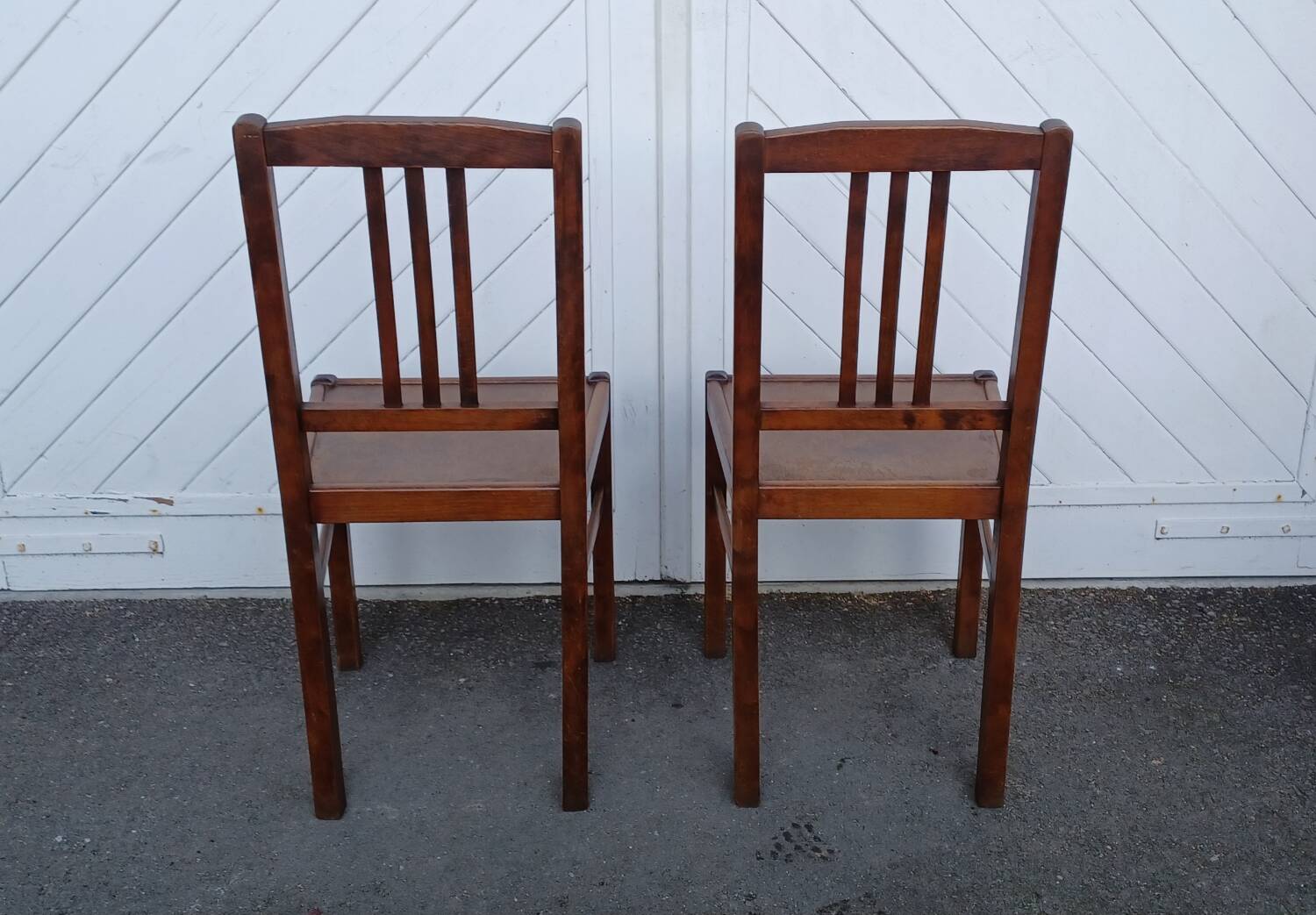 Pair of vintage ELF bistro chairs