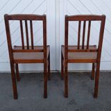 Pair of vintage ELF bistro chairs