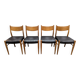 4 Scandinavian teak chairs