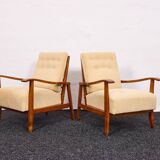 Paire de fauteuils vintage – Attribués à Károly Nagy, Hongrie, années 1940