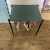 Table desserte vintage range vinyles