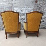 Paire de fauteuils de style LXV