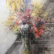 Bouquet dans l'atelier
