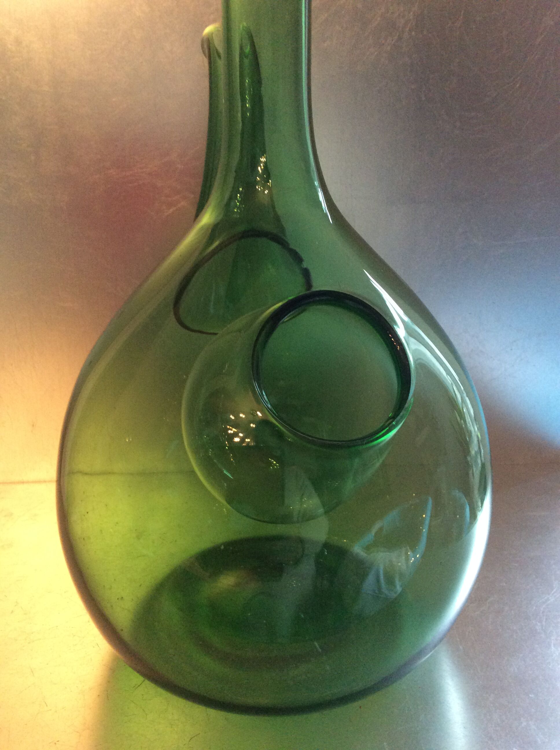 Vintage bottled in blown glass