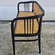 Vienna Secession beech canapé with cane seat and backrest.