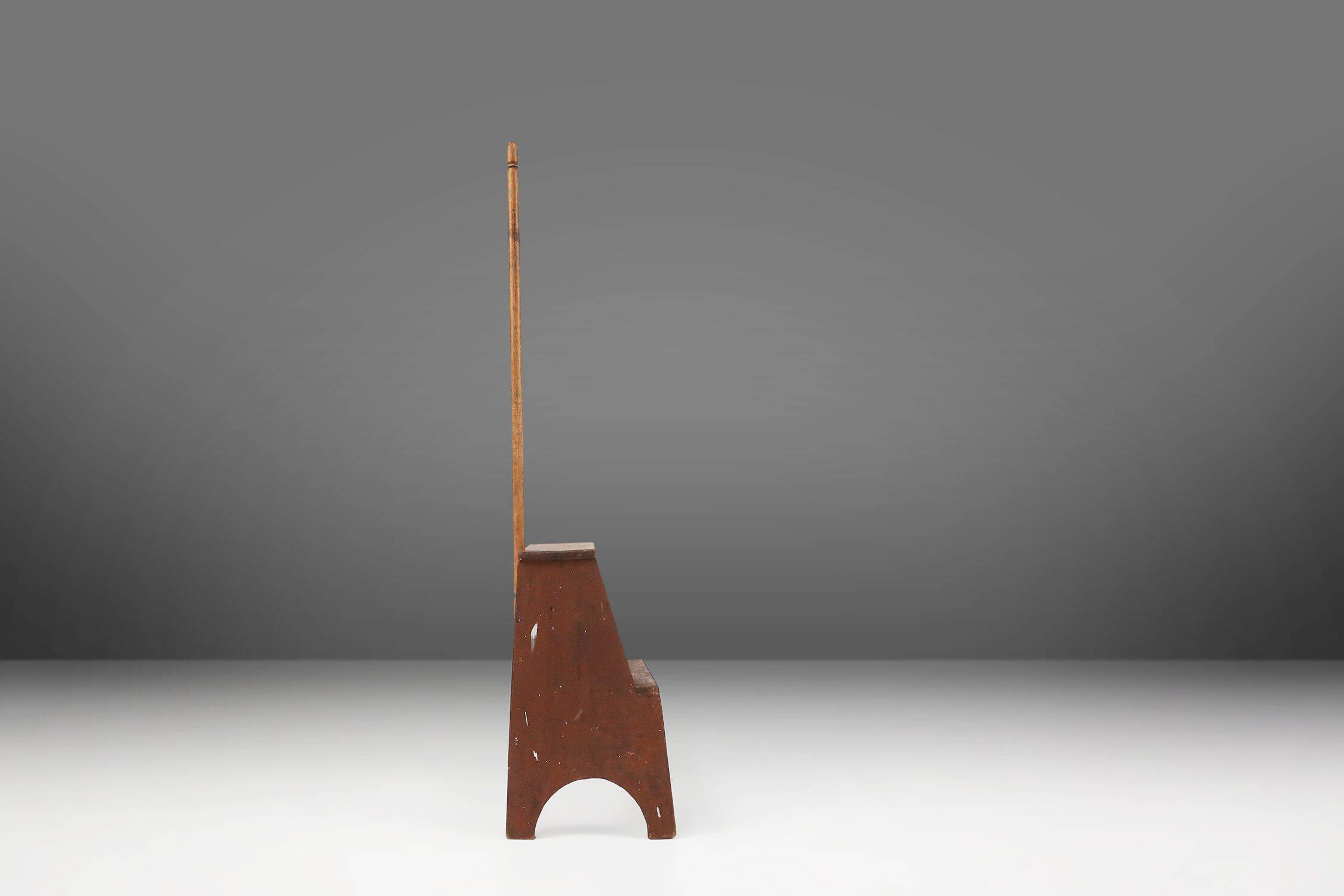 Industrial Wooden Stepladder, France ca. 1900