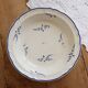 Vintage Lunéville K&G ivory earthenware shallow dish - Blue floral decoration