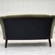 1960s, Danish 2-seater sofa, green furniture velour, beech wood.