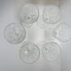 6 chiseled water glasses