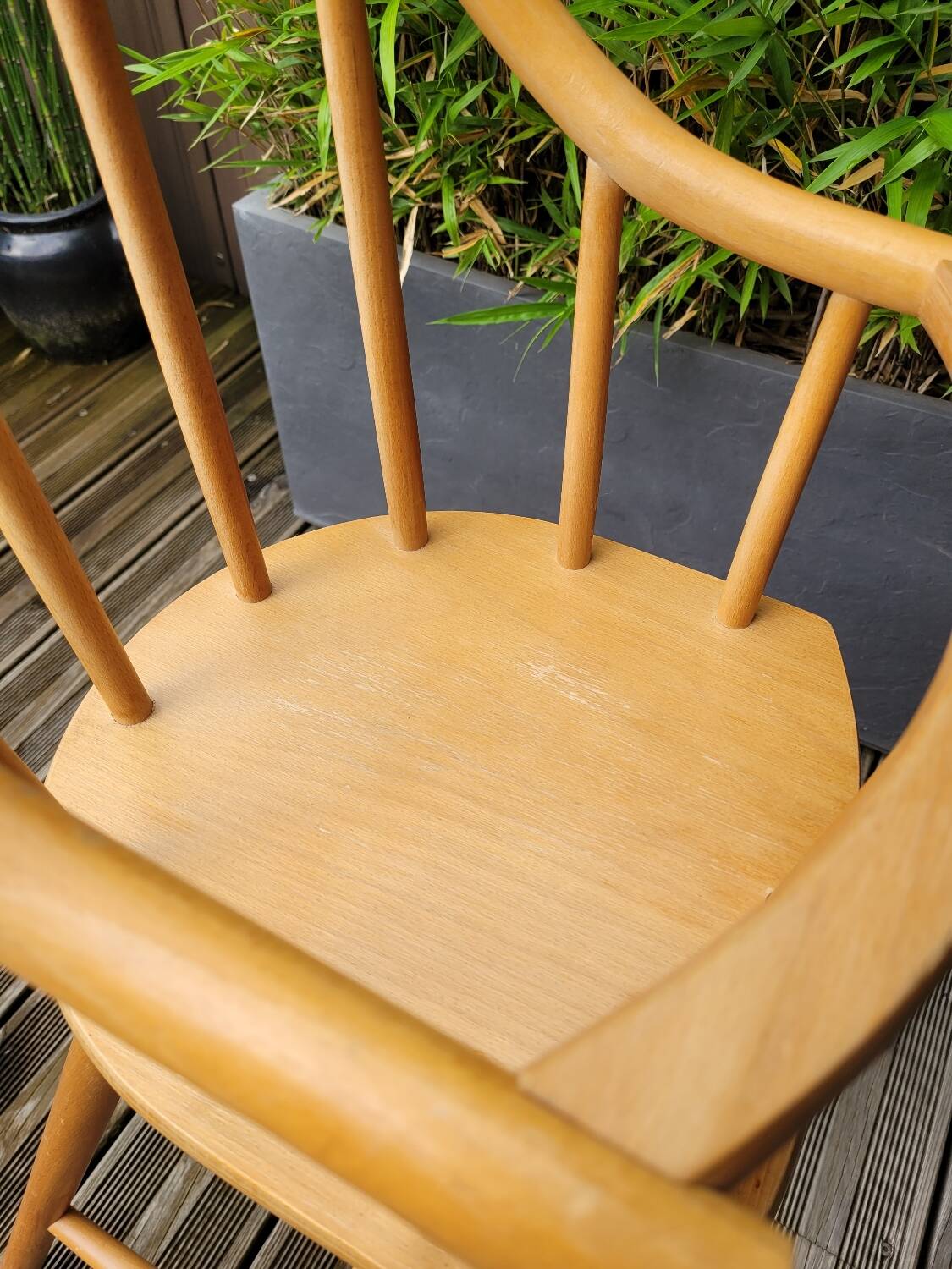 Ikea Gulliver high chair in curved beech