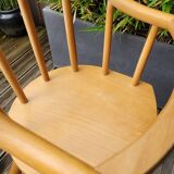 Chaise haute bébé Ikea Gulliver en hêtre cintré