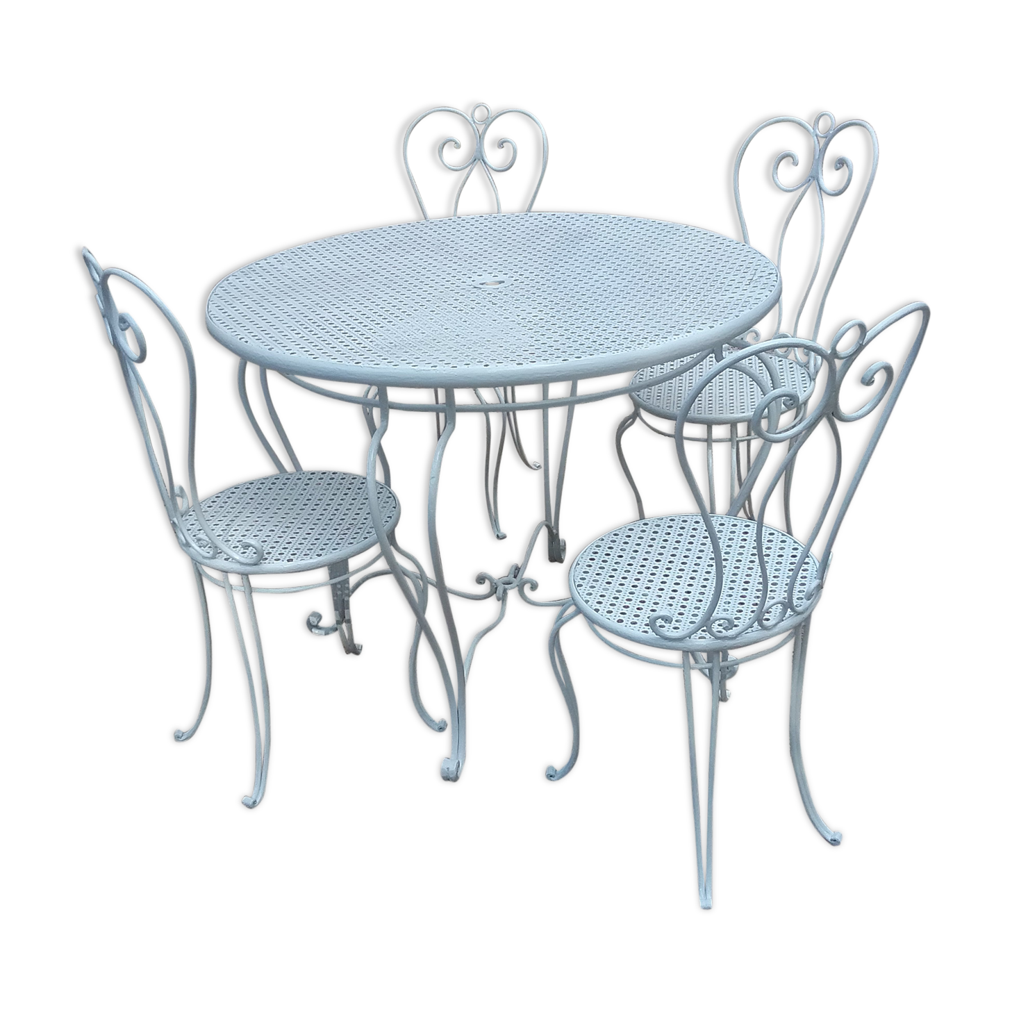 Wrought iron garden set