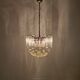 Venini Murano Glass Chandelier 85 Hand-Blown Quadriedri Prisms, 1960's