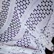 Hand crochet stitch white cotton bedspread