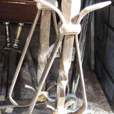 Ancien ensemble de cheminée en fer forgé (9 pièces)