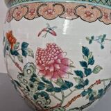 China - Circular fishbowl in Famille Rose enamel