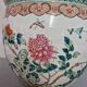 China - Circular fishbowl in Famille Rose enamel