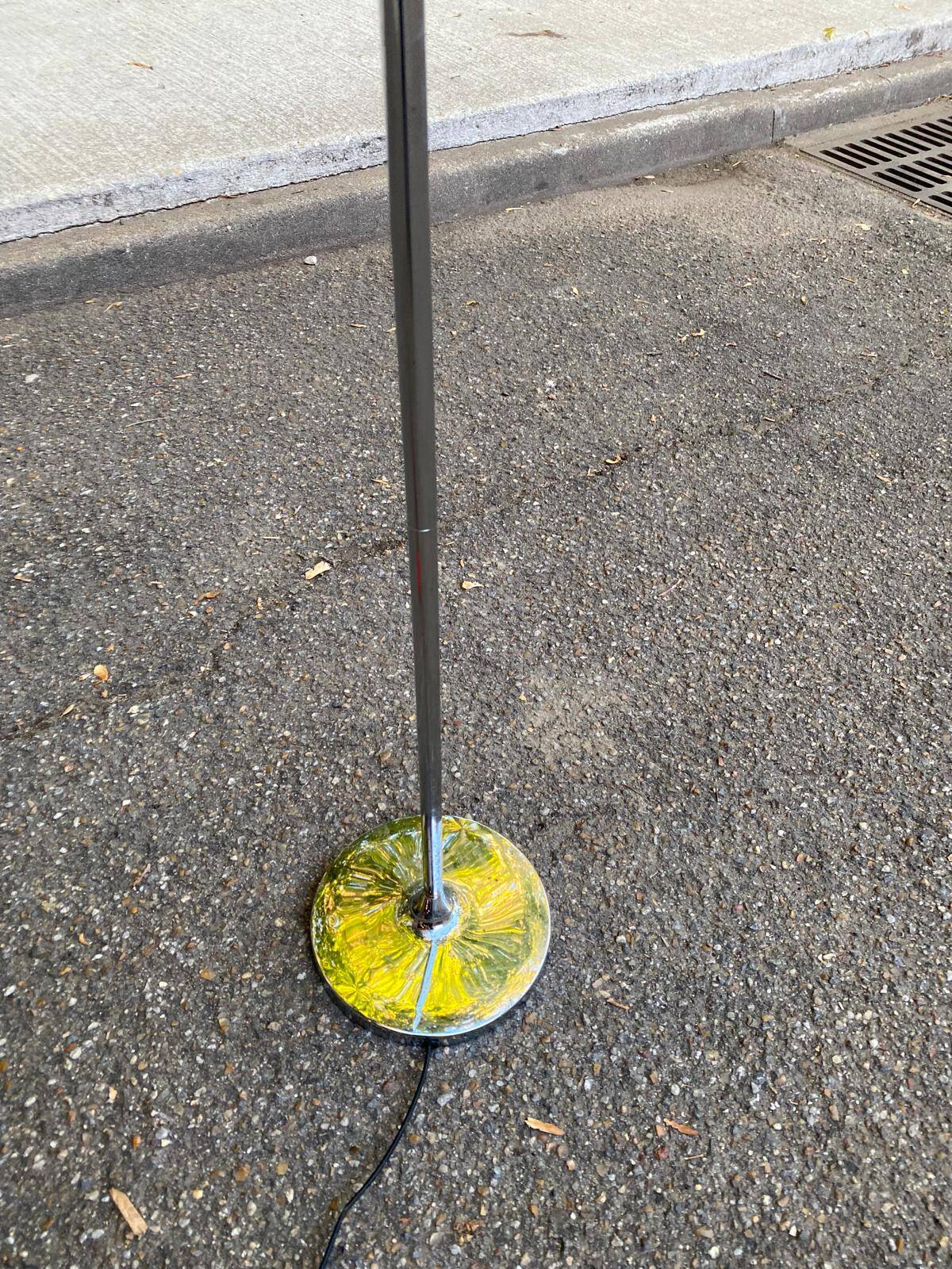 Vintage Chrome Floor Lamp in the Style of Reggiani Guzzini 1970s/80s