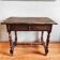 Table de ferme ancienne en chêne massif – bureau rustique Louis XIII