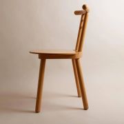 Light Wood Vintage Chair - 1980s Italian Minimalist, Japanese-Inspired, Solid Wood, Batch of 2