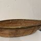Corbeille « bateau » bambou et laiton 1970