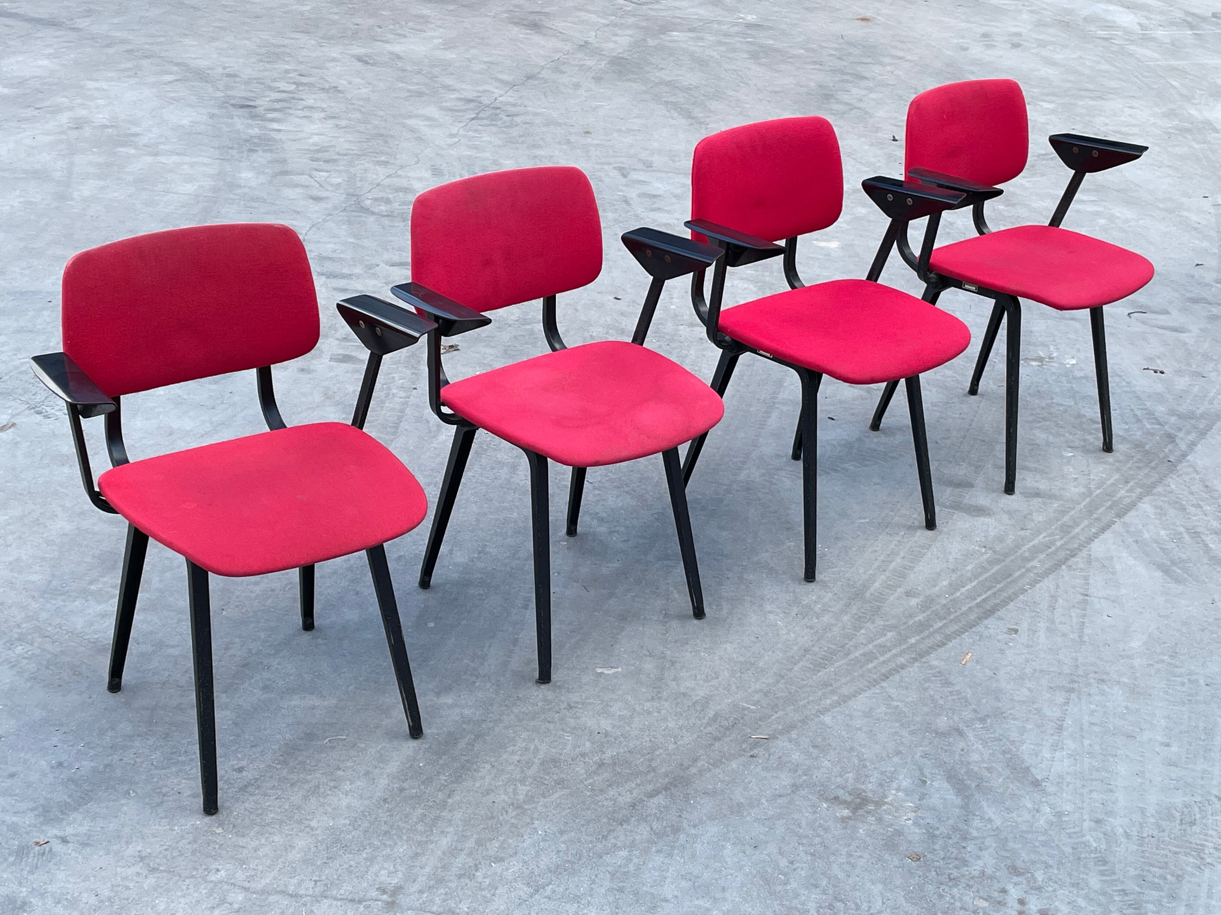 Lot de 4 chaises Revolt par Friso Kramer pour Ahrend de Cirkel