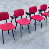 Set of four vintage Revolt chairs by Friso Kramer for Ahrend de Cirkel