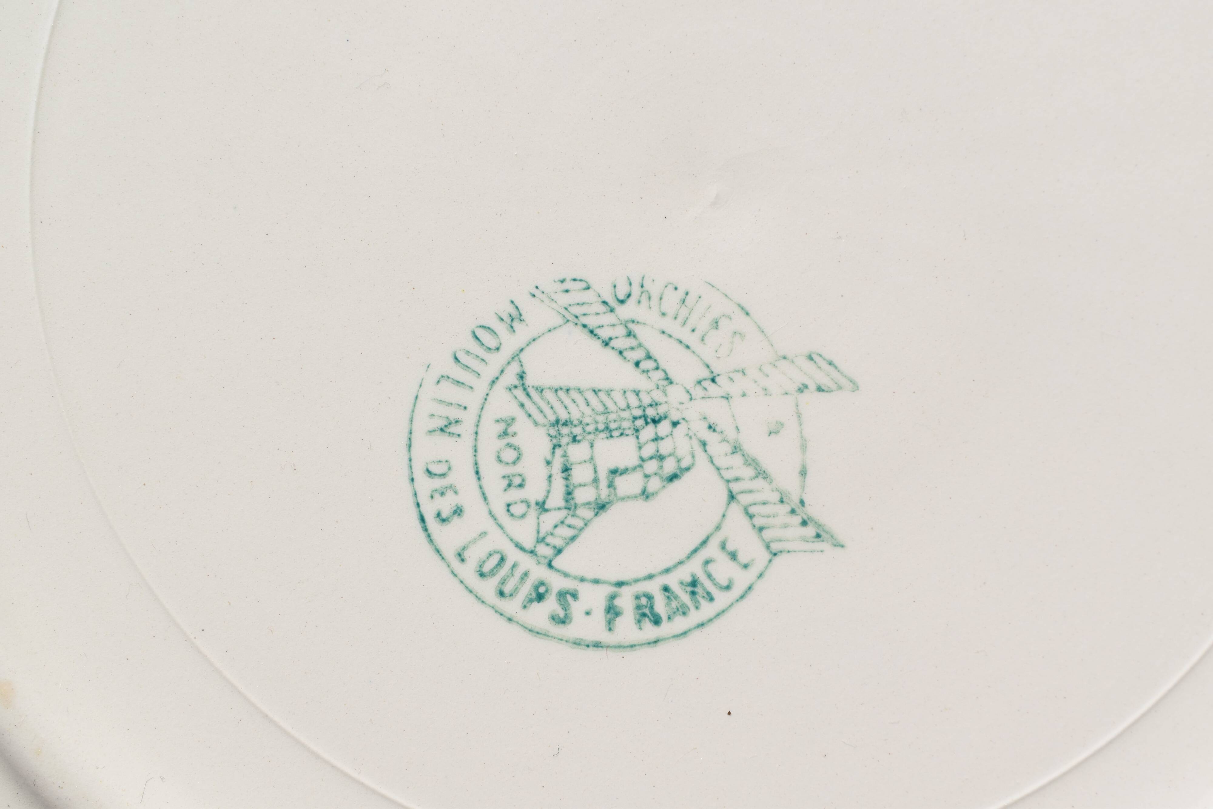 Set of Moulin des Loups plates