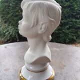 Buste garçon porcelaine