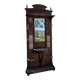 Antique oak cloakroom or coat rack