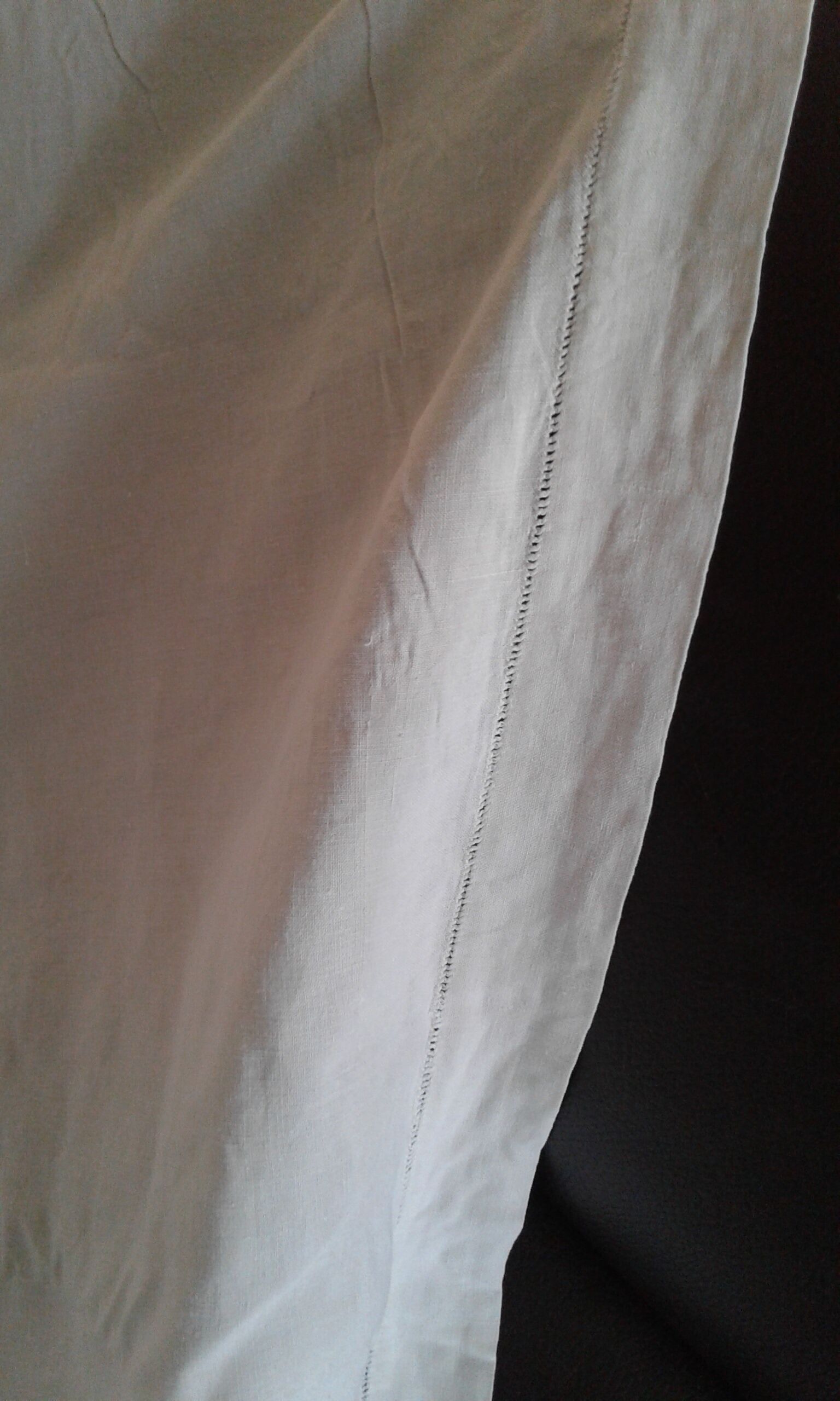 CB monogram linen sheet