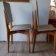 Pair of vintage Scandinavian-style skai chairs