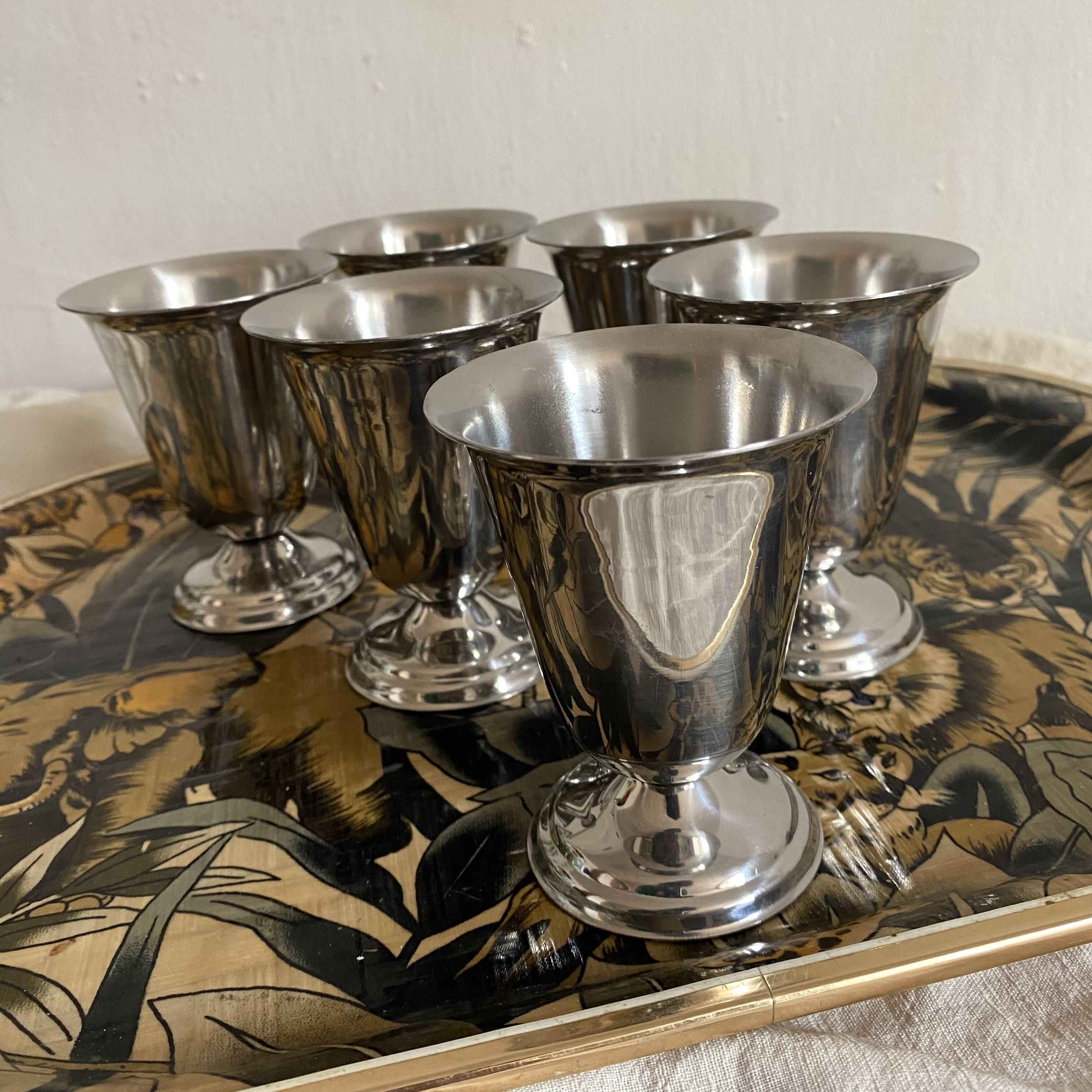 Stainless steel ice cream cups