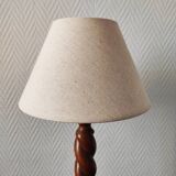 French lamp from the mid-20th century in twisted wood.